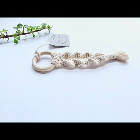 Boho Macrame Baby Teether - Picture 7 of 7
